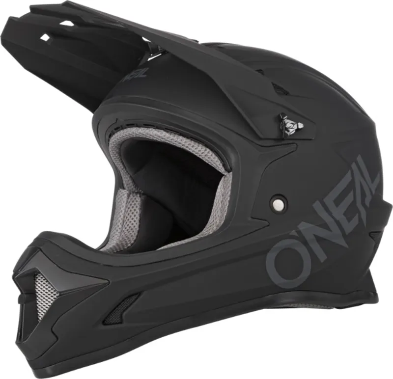 O'Neal Sonus Youth Full Face Helmet in Solid Black-1